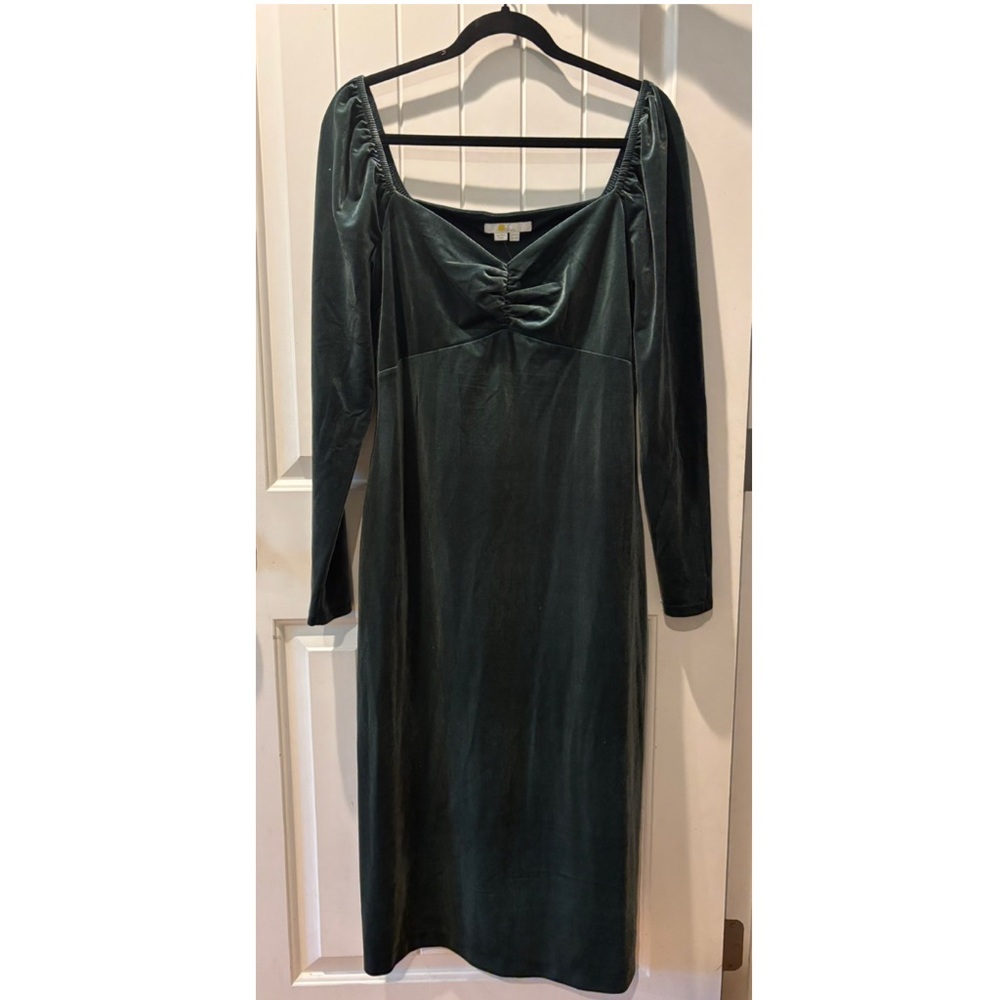 Boden Women’s Velvet Long Sleeve Midi Dress